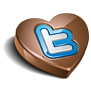 Chokolate, twitter Black icon