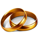 Marriage, wedding, party, rings Black icon