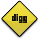 sign, Digg Black icon