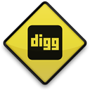 Digg, sign Black icon