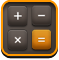 calculator, iphone app, App DarkSlateGray icon