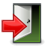 Exit, 48, Gnome, Application DarkSlateGray icon
