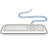 48, input, Gnome, Keyboard CornflowerBlue icon