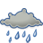 showers, 48, scattered, Gnome, weather DarkSlateBlue icon