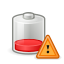 Caution, Gnome, Battery, 64 Black icon