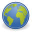 glob, Emblem, 64, world, Gnome, web SteelBlue icon