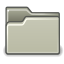 Folder, Gnome, 64 Silver icon