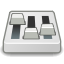 Gnome, 64, preferences, Desktop Black icon