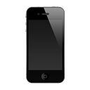 Iphone, iphone 4s, 4g, Apple Black icon