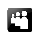 Myspace, 099335, Logo, square Black icon