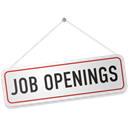 openings, sign, job Black icon