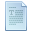 Text, document, Blue Lavender icon