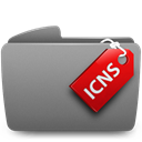 Folder, Icns Gray icon