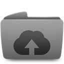upload, web, Folder DarkGray icon