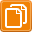 Library DarkOrange icon