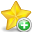 Add, star Gold icon