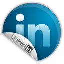 sticker, Linkedin Teal icon