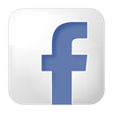 White, fb, Social, network, Facebook Gainsboro icon