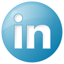 button, Blue, Social, Linkedin SteelBlue icon
