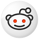 Reddit, button, Social WhiteSmoke icon