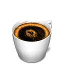 Coffee, food, cup Black icon