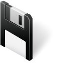 Disk, save Black icon