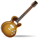 music, guitar, rock, instrument Black icon