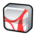 adobe, Acrobat, reader Black icon