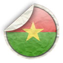 Burkina, faso Black icon