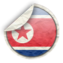 north, Korea Black icon