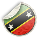 St, And, nevis, kitts Black icon