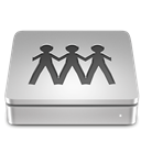 Server, Aluport Silver icon