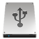 Usb, Disk DarkGray icon