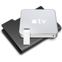 Apple, apple tv Black icon