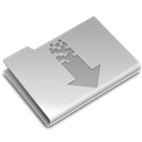 Arrow, torrents, download, Down, Folder Black icon