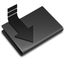 Folder, Downloads DarkSlateGray icon