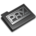 Logo, Folder, pry Black icon
