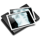 X-ray, Folder, thorax Black icon