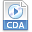 Extension, Cda, File SteelBlue icon