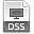 File, Dss, Extension DimGray icon