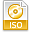 Iso, File, Extension Goldenrod icon
