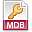 File, mdb, Extension Brown icon