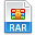 Rar, Extension, File SteelBlue icon