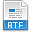 File, Rtf, Extension SteelBlue icon