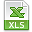 xls, File, Extension YellowGreen icon