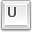 u, Key WhiteSmoke icon