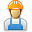worker, Role Black icon