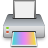 modern, printer WhiteSmoke icon