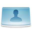 Users, Personal, Folder SkyBlue icon