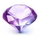 ruby, gem, diamond Lavender icon